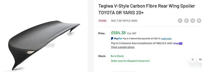Screenshot 2026-06-04 at 17-33-42 Tegiwa V-Style Carbon Fibre Rear Wing Spoiler TOYOTA GR YARIS 20