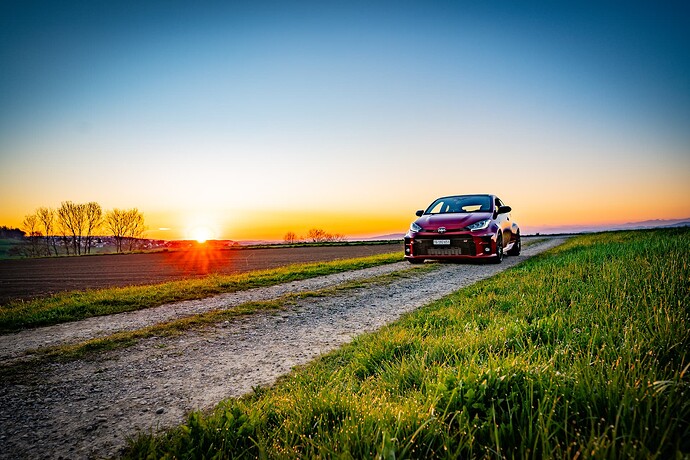 GR yaris red sunset apr25 (7)